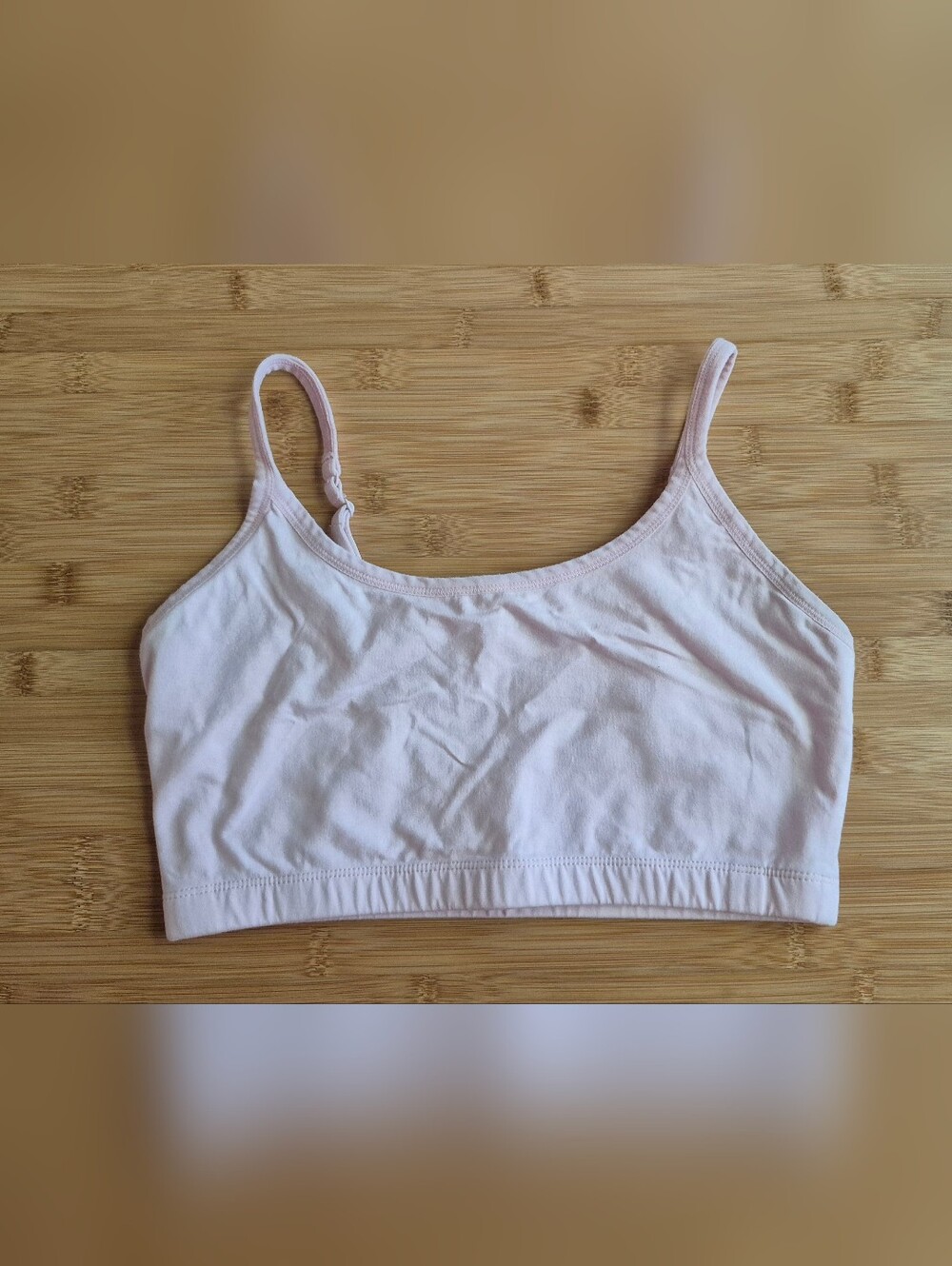 Pact Organic Cotton Light Pink Cotton Bralette